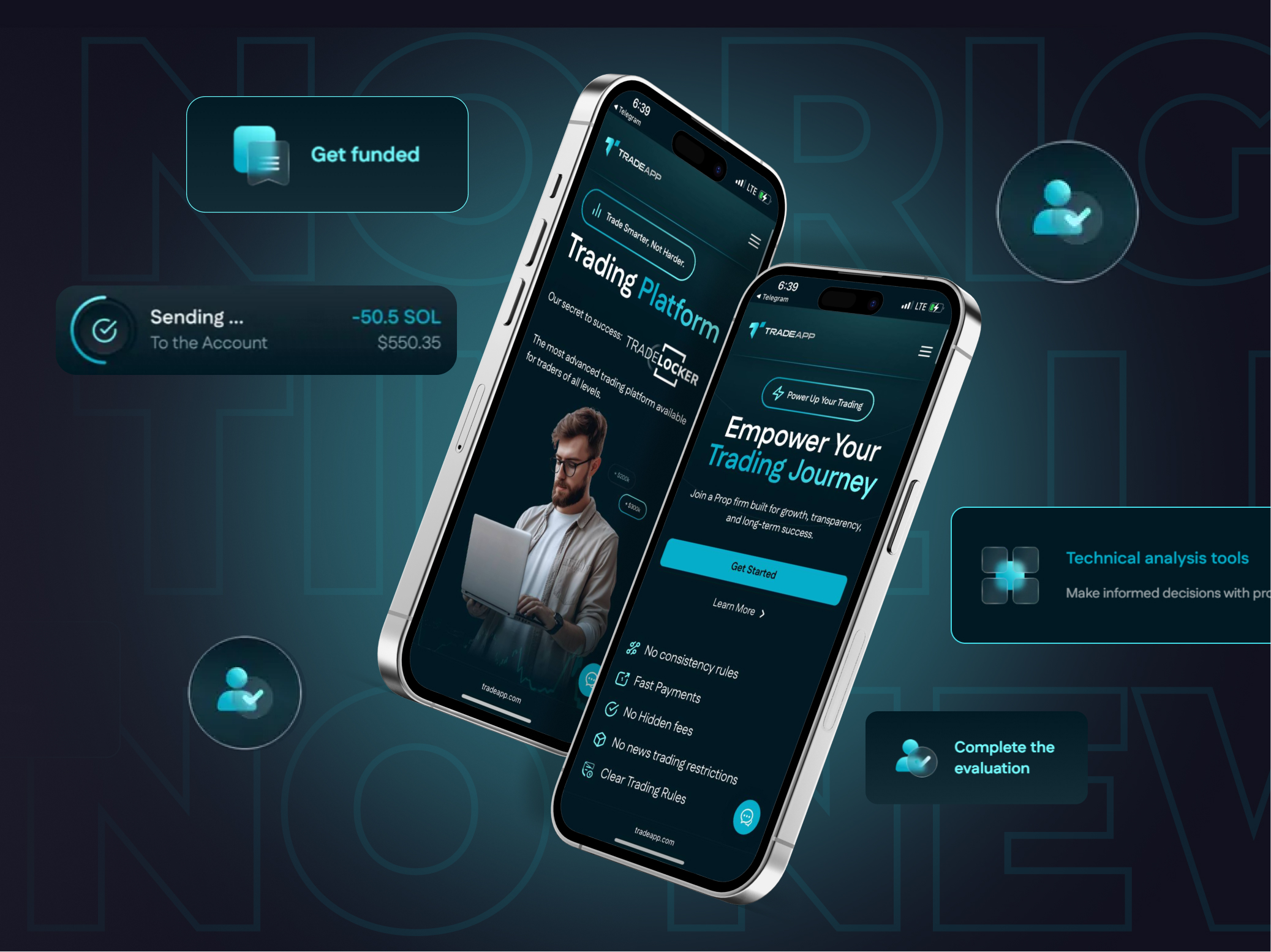 TradeApp - Next-Gen Prop Trading Platform